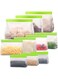 Pack Reusable Gallon Freezer Bags, BPA Free, Leakproof Reusable Food Storage Bags, for Marinate Meats, Cereal, Vegetables, Home Organization, Keep Frozen Food Fresh, Green