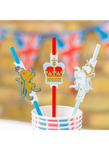 Talking Tables ROYAL-STRAW-V2 Paper, Mixed Colours