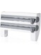Dubai Gallery Mulifunction Kitchen Cling Film Sauce Bottle Storage Rack Wall Roll Paper Hanging Towel Holder Rack Paper Aluminium Foil Hook White-Grey