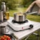 Electric Hot Plate 1500W Single Burner with Temperature Control for Home Kitchen Cooking Use