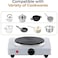 Electric Hot Plate 1500W Single Burner with Temperature Control for Home Kitchen Cooking Use