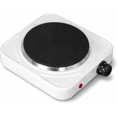 Electric Hot Plate 1500W Single Burner with Temperature Control for Home Kitchen Cooking Use
