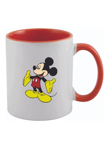 Mickey Mouse Printed Mug Red/White