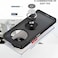 Case for Oppo Reno12 F Case Cover Metal Ring Holder Grip Kickstand Car Magnetic Mount Shockproof Matte Hard Back Bumper Case for Oppo Reno 12F (Black)