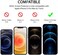 Muzz iphone 12 Pro Max (6.7 inch) Screen Protector 9H Hardness Anti-Scratch Tempered Glass Screen Protector,Bubble Free Tempered Glass Protective Film for iphone 12 Pro Max