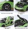 Lamborghini Official Licensed Aventador SVJ 63 Roadster Die-Cast Model Car - 1:18 Scale Replica with Bull &amp; Shield Logo, Opening Doors, LED Lights &amp; Realistic Sound for Adults &amp; Kids (Green)