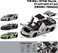 Lamborghini Official Licensed Aventador SVJ 63 Roadster Die-Cast Model Car - 1:24 Scale Replica with Bull &amp; Shield Logo, Opening Doors, LED Lights &amp; Realistic Sound for Adults &amp; Kids (Black)