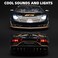 Lamborghini Official Licensed Aventador SVJ 63 Roadster Die-Cast Model Car - 1:24 Scale Replica with Bull &amp; Shield Logo, Opening Doors, LED Lights &amp; Realistic Sound for Adults &amp; Kids (Black)