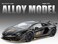Lamborghini Official Licensed Aventador SVJ 63 Roadster Die-Cast Model Car - 1:24 Scale Replica with Bull &amp; Shield Logo, Opening Doors, LED Lights &amp; Realistic Sound for Adults &amp; Kids (Black)