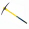UKEN 2KG Heavy Duty Pick Axe with High-Strength Fiberglass Handle, Drop Forged Carbon Steel Head for Gardening, Landscaping &amp; Construction, 36-Inch Shock-Absorbing Ergonomic Non-Slip Grip