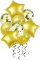 Italo Party Decoration Balloon 9-Piece Pack, Gold