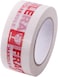 Fragile Tape Roll 5 cm Width x 66 meters Length, Strong Adhesive Red Fragile Handle with Care Warning Packing Tape for Shipping and Moving