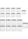 Tebery 18 Pack Clear Plastic Jars Bottles Containers with Silver Metal Lids 12oz &amp; 5oz Transparent Storage Container for Slime Kitchen Dry Goods and More