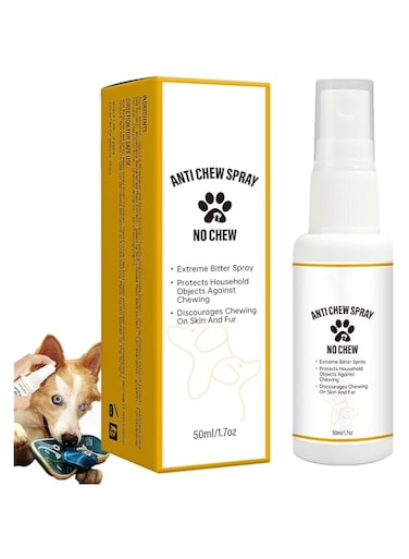 Azonee Bitter No Chew Spray for Dogs, Natural Pet Training Behavior Spray, Anti-Chew Protector for Puppies, Safe and Effective Solution for Pet Chewing Problems