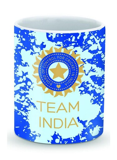 Premium Team India Designer Mug Blue