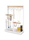 ProCase Jewelry Organizer Stand with Tray, Jewelry Display Metal Tree Holder Hanging Wooden Storage Stand for Necklace Bracelet Watch Earring Ring &ndash;White