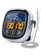 ELECDON Digital Meat Thermometer for Cooking, Upgraded Touchscreen LCD Large Display Instant Read Food Thermometer with Backlight, Long Probe, Kitchen Timer, Cooking Thermometer for Oven, BBQ