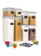 NIXUIO Airtight Food Storage Containers Set - Stackable Plastic Kitchen Canisters for Cereal, Flour, Sugar, pasta, rice - Pantry Organization with Labels, Marker, Measuring Spoon &amp; Cups [ 8 Pcs ]