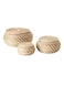 3-Piece Storage Box With Lid Beige