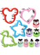 TNTAIAHL Stainless Steel Sandwiches Cutter set,Heart &amp; Star Shapes Sandwich Cutters Cookie Cutters Vegetable cutters-Food Grade Cookie Cutter Mold for Kids