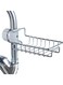 Sink Caddy Sponge Holder, Single Layer Stainless Steel Faucet Storage Rack, Kitchen Organizer for Dishcloth and Cleaning Brush Holder, Shower Caddy Soap Organizer for Bathroom or Kitchen