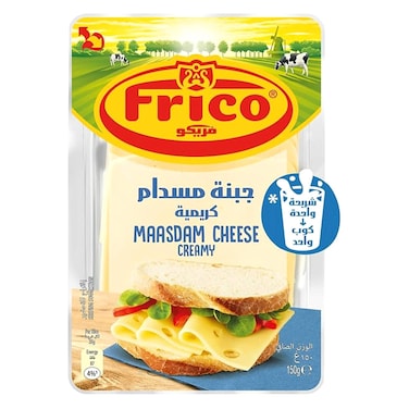 Frico Creamy Sliced Maasdam Cheese, 150g