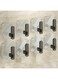 TAME Adhesive Wall Hooks 8 Pcs,Heavy Duty Sticky Towel Hooks for Bathroom Kitchen Door,Wall Mounted Stick on Hook for Coat Towels Keys Robe