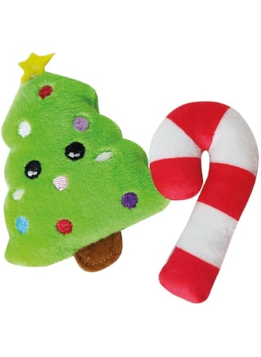 BOBBY CHRISTMAS CAT TOY CARTOON 8cm, 2pcs