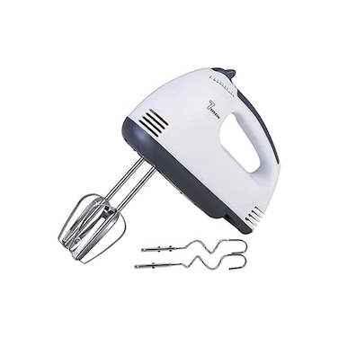 Electric Hand Mixer with 5 Speed Settings &ndash; Lightweight Egg Beater, Cream Whipper &amp; Dough M