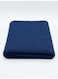 130 x 160 cm Premium Cotton Knitted Throw Blanket in Navy Blue, A Cozy and Decorative Soft Boho Runner for Sofa, Bed, and Travel 400GSM