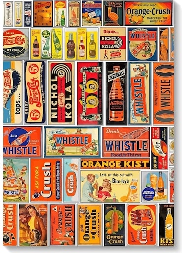 Drinks Pop Wall Art Multicolour 40x60cm