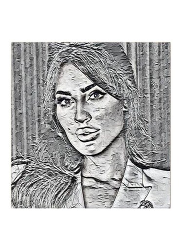 Nadine Nassib Njeim MDF Wall Art Multicolour 30x30cm