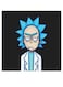 Rick Themed Wall Art White/Blue/Black 30x30cm