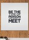 English Quote Themed Wall Art Grey/Black 30x30cm