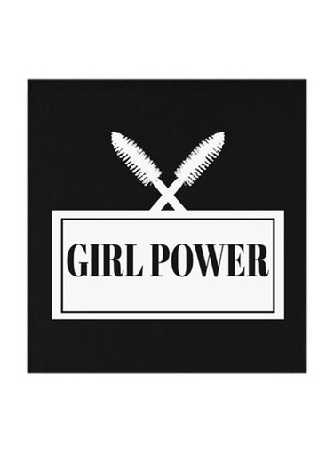 Makeup is Girl Power MDF Wall Art Multicolour 30x30cm