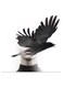 Woman And Bird Themed Wall Art Black/White/Grey 30x30cm