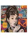Pop Art Themed Wall Art Black/Blue/Yellow 30x30cm