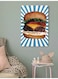 Cheese Burger Wall Art Painting Multicolour 40x60cm