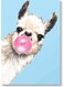 The llama Wall Art Painting Multicolour 40x60cm