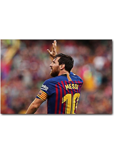 Messi Wall Art Multicolour 40x60cm