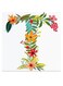 Alphabet T Themed Wall Art Red/Blue/Yellow 30x30cm