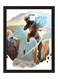 Digital Wall Art Poster Frame Naruto Uzumaki vs Sasuke Uchiha 21X30 Cm