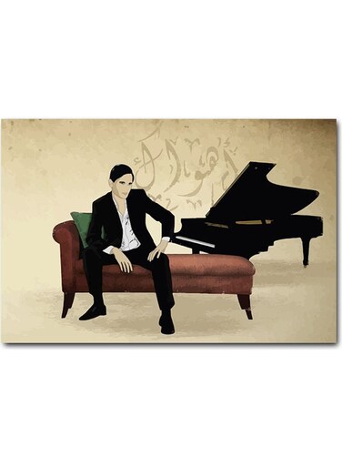 Abdel Halim Hafez Wall Art Multicolour 40x60cm