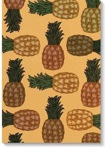 Pineapple Wall Art Multicolour 40x60cm