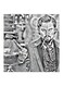 Leonardo Dicaprio Themed MDF Wall Art Grey/Black/White 30x30cm