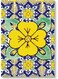 Decorative Printed Wall Art Yellow/Blue/Green 40x60cm