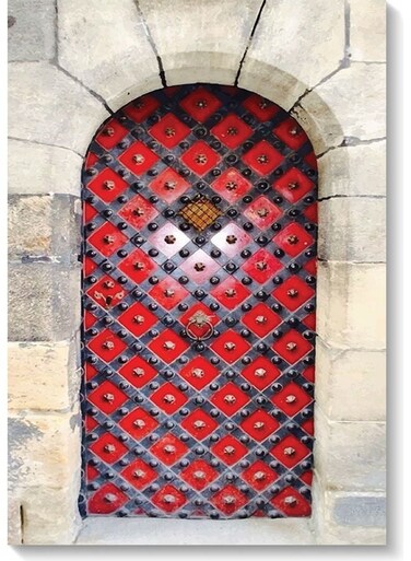 Old Door Wall Art Multicolour 40x60cm