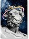 Space Statue Wall Art multicolour 40x60cm
