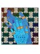 Libra Themed Wall Art Blue/Beige/Black 30x30cm