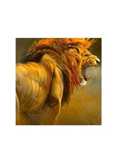 When The King Speaks Mdf Wall Art Multicolour 30x30centimeter